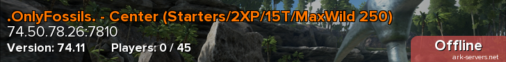.OnlyFossils. - Center (Starters/2XP/15T/MaxWild 250)