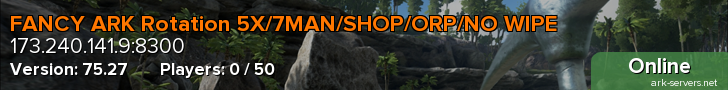 FANCY ARK Rotation 5X/7MAN/SHOP/ORP/NO WIPE