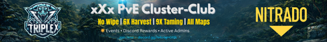 xXx PVE - No Wipe - Cluster - 6X Harvest - Club Ark -