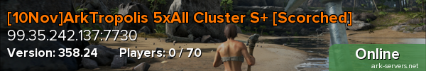 [10Nov]ArkTropolis 5xAll Cluster S+ [Scorched]
